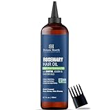 Botanic Hearth 100% Pure Rosemary Oil For Hair Infused With Biotin 6.7 Fl oz | Hair strengthening Treatment | Nourishing & Volumizing | With Jojoba Oil & Castor Oil | Non GMO Verified