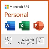 Microsoft 365 Personal | 12-Month Subscription, 1 person | Premium Office apps | 1TB OneDrive cloud storage | PC/Mac/iOS/Android/Chrome Download