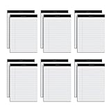 Oxford 8.5 x 11 Legal Pads, 12 Pack, Wide Ruled, White Paper, 50 Sheets Per Writing Pad, Made in the USA (74030)