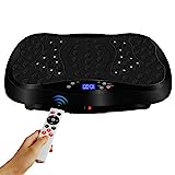 Vibration Plate Exercise Machine with Remote Control, Vibration Platform, Whole Body Workout Machine, Fitness Machine, Foots Massage, Pain Relief, Home Office(No Resistance Bands)