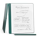 New Amazon Kindle Scribe (64GB) - Redesigned display with uniform borders. Now write directly on books and documents. Includes Premium Pen - Metallic Jade