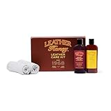 Leather Honey Leather Care Kit - Leather Cleaner + Leather Conditioner + Applicator Cloths - Same Quality Formula Since 1968 - Leather Care for Jackets, Furniture, Auto Interiors, Shoes