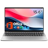 15.6 Inch Laptop with Office 365, 4GB RAM, 128GB Storage Expandable 1TB, 5205U Processor, HD Display, Windows 11 Laptops Computer, Wi-Fi 5, BT4.2, Numpad, Type-C, for Business and Students.