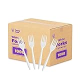 Pantry Value 1000 Light-Weight White Disposable Forks (Formerly Comfy Package)