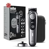 Braun All-In-One Style Kit Series 9 9440, 13-in-1 Trimmer for Men with Beard Trimmer, Body Trimmer for Manscaping, Hair Clippers & More, Braun’s Sharpest Blade, 40 Length Settings, Rechargeable 180-minute Battery Cordless Runtime and 100% Waterproof