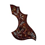 Hummingbird Pickguard Compatible w/Gibson Acoustic Guitar, Adhesive back, Tortoise