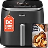 COSORI Air Fryer 6 QT TurboBlaze Technology, 9-in-1 Airfryer Oven, Crispy Results in Just Minutes, 130+ Recipes, Compact, Nonstick Basket, Dishwasher Safe, Dark Gray, DC601