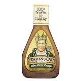 Newman's Own Olive Oil & Vinegar Salad Dressing, 16 OZ (Pack of 6)