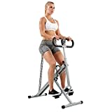 Sunny Health & Fitness Upright Row-N-Ride Exerciser, Squat Assist Trainer for Glutes Workout with Adjustable Resistance, Easy Setup & Foldable, Glute & Leg Exercise Machine- NO. 077S