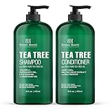 Botanic Hearth Tea Tree Shampoo and Conditioner Set - Nourishing Hair Care with Tea Tree Oil, Peppermint, and Lavender 16Fl oz each