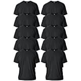 Gildan Adult Ultra Cotton T-Shirt, Style G2000, Multipack, Black (10-Pack), XX-Large