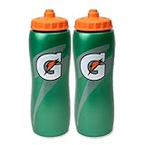 Squeeze Water Sports Bottle - Pack of 2 - New Easy Grip Design