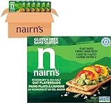 Nairn’s – Rosemary & Sea Salt Oat Flatbreads | Made with Gluten Free Wholegrain Oats | High Fibre | Plant-Based | Vegan & Non-GMO | No Artificial Colours, Flavours or Preservatives | 150g (6-Pack)