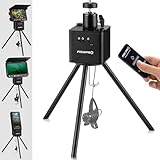 FishPRO Positioner for Underwater Fishing Camera - [Full-Aluminum] Remote & Manual Control, 2-Way 360° Rotating, Tripod for Ice Fishing Camera Underwater, with 1/4" Tilt Mount, Fit Ice Hole Max 9.5"