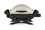 Weber Q 1000 Portable BBQ Grill, Propane Gas, Titanium