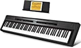 Donner DEP-20 Piano Keyboard Digital Electric 88 Key Full Size Weighted with Sustain Pedal, Power Supply