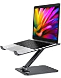 Zewwen Laptop Stand for Desk, Ergonomic Adjustable Foldable Computer Stand with Heat-Vent, Aluminium Alloy Laptop Riser Compatible with MacBook Air, Pro, Dell XPS, Samsung, 10”-16"