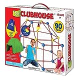 D.I.Y Clubhouse Fort Building Kit for Kids | 90 Pieces Educational Learning Toy and Creative Fort Toy for 5 Years and up STEM Building Toys DIY Castles Play Tent for Both Indoor and Outdoor