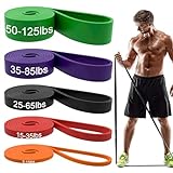 Resistance Bands, Pull Up Assist Bands - Workout Bands, Eexercise Bands, Long Resistance Bands Set for Working Out, Fitness, Training, Physical Therapy for Men Women - Colorful