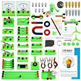 Sntieecr STEM Physics Electric Circuit Learning Starter Kit, Science Lab Basic Electricity Magnetism Experiment Education Kits for Junior Senior High School Students Electromagnetism Exploration