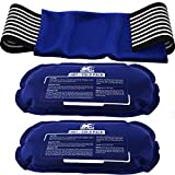 Ice Pack (3-Piece Set) – Reusable Hot and Cold Therapy Gel Wrap Support Injury Recovery, Alleviate Joint and Muscle Pain – Rotator Cuff, Knees, Back & More (3 Piece Set - Classic)