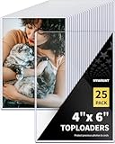 HYARUAT 4x6 Toploader - Durable Hard Plastic Sleeves, Sheet Protectors for Photo Cards, Kpop, Post and Trading Cards (25-Pack)