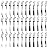 36-Piece Dinner Forks Set, Funnydin 7.1 Inches Stainless Steel Forks Silverware, Durable Table Forks Set, Use for Home, Hotel and Restaurant - Mirror Polished, Dishwasher Safe