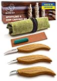 BeaverCraft S15 Whittling Wood Carving Kit - Wood Carving Tools Set - Chip Carving Knife Kit - Whittling Knife Set Whittling Tools Wood Carving Wood for Beginners, Wood Whittling Kit for Beginners