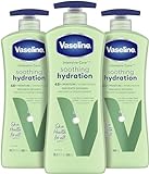 Vaseline Intensive Care Soothing Hydration Lotion for dehydrated, dry skin with 48H Moisture + Ultra-Hydrating Lipids 600 ml 3 count