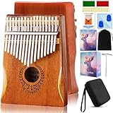 Kalimba 17 Keys Thumb Piano - Portable Finger Piano Professional Musical Instrument for Kids Adults