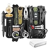 Dusor Gifts for Men 21 in 1 Survival Kit, Valentines Day Gifts for Him, Men Valentines Day Gifts, Camping Accessories, Fishing Hunting Gifts for Men Dad Him, Cool Gadgets for Men, Fishing Gear