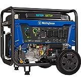 Westinghouse WGen9500DF Dual Fuel Home Backup Portable Generator, 12500 Peak Watts & 9500 Rated Watts, Remote Electric Start, Transfer Switch Ready, Gas and Propane Powered, CARB Compliant