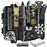 13-in-1 Survival Kits, Gifts for Men Dad Husband Him - Survival Gear and Equipment, Stocking Stuffers for Men Christmas Birthday Gifts, Cool Gadgets Gift for Outdoor, Gardening, Camping (13-in-1)