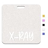 ANDGING X-Ray Badge Buddy Silver Radiology Badge Card Radiologist Horizontal Glitter Nursing Cards for Badges Buddies Registered Nurse Student Identification Tags Medical Office Accessories