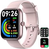 Smart Watch for Men Women 1.8" Fitness Tracker, Bluetooth Call, DIY Dial, Heart Rate Sleep Blood Oxygen Monitor, 100+ Sports Modes, IP68 Waterproof Smartwatch for Android iPhone, Alexa Built-in