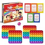 The Fidget Game Learn to Read in Weeks Master 220 High-Frequency Dolch Sight Words Curriculum-Appropriate for Pre-K to Grade 3 - Popping Mats & Dice