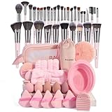 MAANGE Makeup Brushes 54 Pcs Makeup Tool Set, Multi-functional Makeup Kit Premium Synthetic Brush Make up Brushes Set for Women Girl (Pink, 54 Pcs)