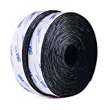 3M Hook and Loop Self Adhesive Tape 1" x 20Ft 9448A Sticky Back Interlocking Nylon Fabric Fastener Heavy Duty Adhesion Strip Tape Black(9448AF)