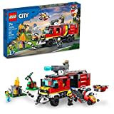 LEGO City Fire Command Truck Building Set - Fire Truck Toy with Land & Air Drones for Boys & Girls, Ages 7+ - Kids Pretend Play Toy with 3 Minifigures - Gift Ideas for Birthdays - 60374