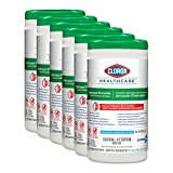 CloroxPro Clorox Healthcare Hydrogen Peroxide Cleaner Disinfectant Wipes, 95 Count (Pack of 6), Bleach Free, Benzl Alcohol Free, Compatible with many healthcare equipment surfaces