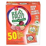 REALFRUIT Mixed Medley & Sours Summerfruit Burst Minis - Fruit Flavoured Plant Based Gummies in Portion Packs for Halloween, School Lunch Box Treats, Office Pantry Snacks, and On the Go 50 x 12g Pack