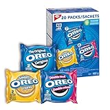 OREO Original Chocolate & Double Stuf & Golden Vanilla Sandwich Cookies, Snack Packs, School Snacks, 482 g