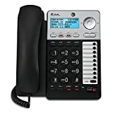 AT&T 2-Line Corded Phone with Speakerphone, 18 number Speed Dial, 100 Name/Number Caller ID and Phonebook, Data Port (ML17929), Black