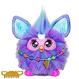 Furby Purple, 15 Fashion Accessories, Interactive Plush Toys for 6 Year Old Girls & Boys & Up, Voice Activated Animatronic (English Version)