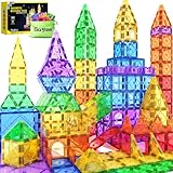 Soyee Magnetic Tiles Building Blocks 102pcs Advanced Set STEM Toys for 3+ Year Old Boys and Girls Learning by Playing Montessori Toys Toddler Kids Activities Games Christmas New Year Gifts