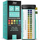 pH Test Strips, 150 Saliva and Urine pH Test Strips for Testing Body Acidity & Alkalinity, Perfect Kit to Monitor Your Alkaline Weight Loss Diet (Packaging May Vary)