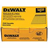 DEWALT Finish Nails, 20-Degree, 2-Inch, 16GA, 2500-Pack (DCA16200)