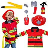 Liberry Firefighter Toys with Fireman Costume for Kids Aged 3-6, Pretend Play Gift for Toddler Boys & Girls