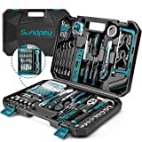 Sundpey 257PCs Home Tool Kit - Portable Repair Outils Complete General Household Hand Tool Set - Mechanic Tools for Men & Women with Ratchet Set & Screwdriver Set & Socket Set & Tool Box Storage Case