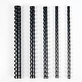 TOTiyea 100 Pack 19 Ring Binding Combs, Multi Sizes, 3/8 Inch, 1/2 Inch, 5/8 Inch, 3/4 Inch, 1 Inch, Letter Size, Black Binding Comb Spines Set